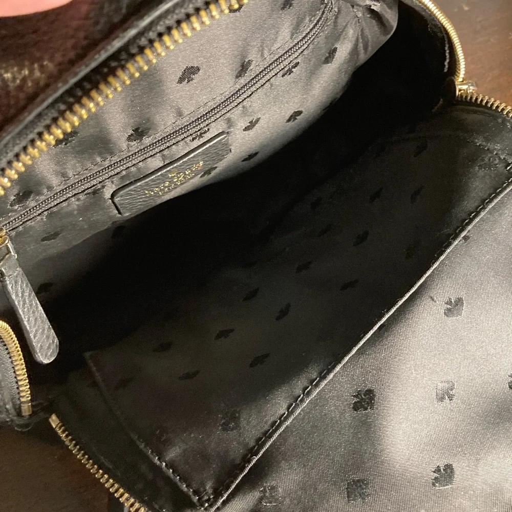 Kate Spade Black Leather Backpack